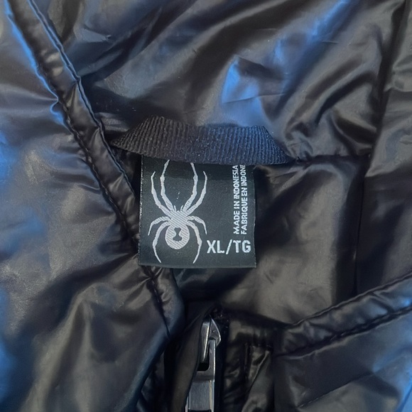 SPYDER black on black light weight ski shell men’s XL new without tags - Picture 6 of 11